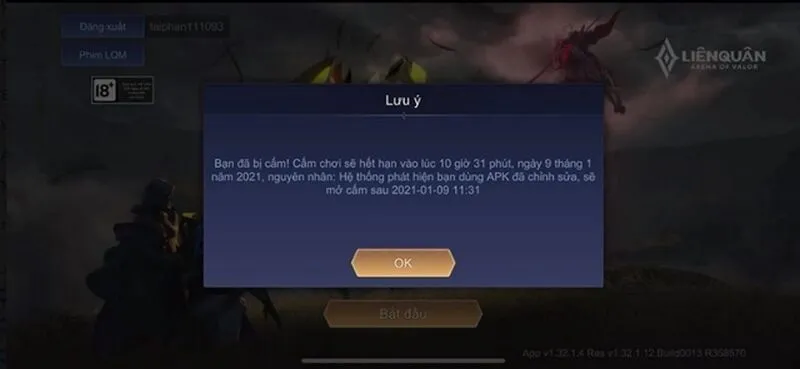 Thay đổi mật khẩu ngay sau khi nhận tài khoản game miễn phí