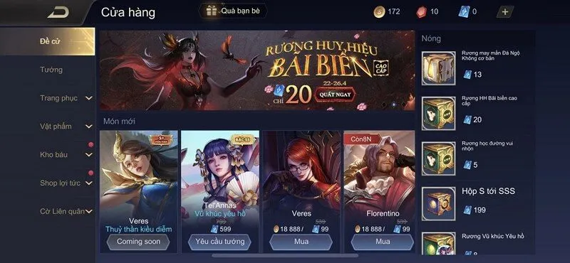 Sắp xếp bảng ngọc phù hợp với từng vị tướng trong game